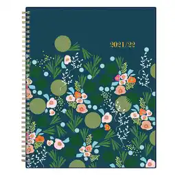 Walmart 21-22 Weekly Monthly Planner, 8.5 x 11, by Snow & Graham for Blue Sky, Kukka Navy offer