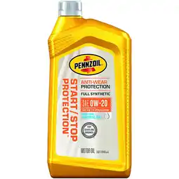 Walmart Pennzoil Start/Stop Protection Full Synthetic 0W-20 Motor Oil, 1 Quart offer