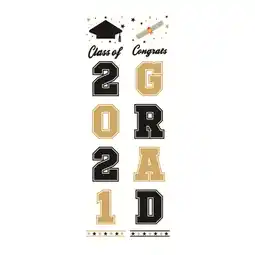 Walmart iOPQO room decor 2021 Graduation Banners Graduation Porch Sign 2021 Hanging Flags Banner home decor offer