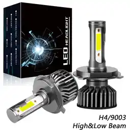 Walmart Obndvu for Toyota Corolla 1998-2000 LED Headlight H4/9003 High&Low Light White Bulbs 2pcs offer