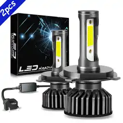 Walmart Obndvu for Toyota Tundra 2000-2006 2014-2018 LED Headlight H4/9003 High&Low Light White Bulbs 2pcs offer