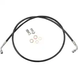 Walmart LA Choppers LA-8230B19B Black Vinyl-Coated Stainless Steel Brake Line Kit - 18-20in. Ape Hangers offer