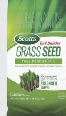 The Home Depot SCOTTS 5.6 lb. Turf Builder Tall Fescue Mix Grass Seed with Fertilizer offer