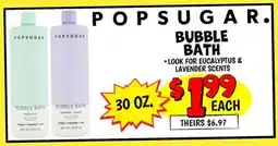 Ollie's POPSUGAR BUBBLE BATH offer