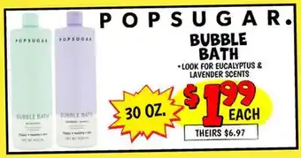 Ollie's POPSUGAR BUBBLE BATH offer