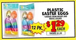 Ollie's PLASTIC EASTER EGGS offer