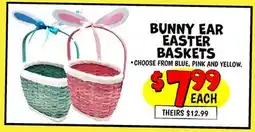 Ollie's BUNNY EAR EASTER BASKETS offer