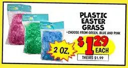 Ollie's PLASTIC EASTER GRASS offer