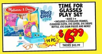 Ollie's MELISSA & DOUG TIME FOR GLASSES PLAY SET offer