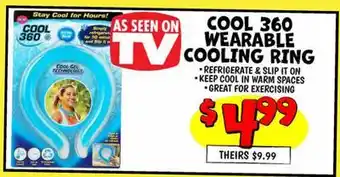 Ollie's COOL 360 WEARABLE COOLING RING offer