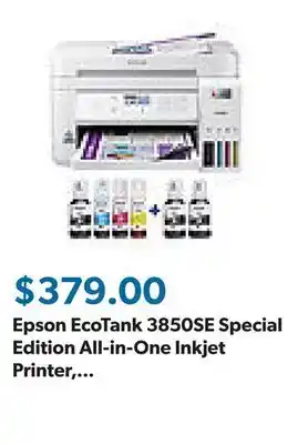 Sam's Club Epson EcoTank 3850SE Special Edition All-in-One Inkjet Printer, EPSC11CJ61202 offer