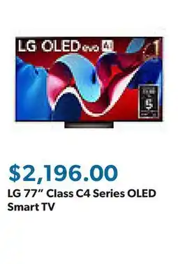 Sam's Club LG 77 Class C4 Series OLED Smart TV offer