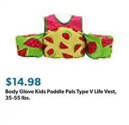 Sam's Club Body Glove Kids Paddle Pals Type V Life Vest, 35-55 lbs offer