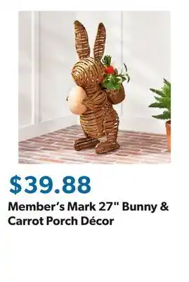 Sam's Club Member's Mark 27 Bunny & Carrot Porch Décor offer