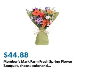 Sam's Club Member's Mark Farm Fresh Spring Flower Bouquet, choose color and stem count offer