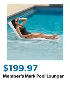 Sam's Club Member's Mark Pool Lounger offer