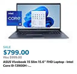 Sam's Club ASUS Vivobook 15 Slim 15.6 FHD Laptop - Intel Core i9-13900H - 16GB RAM - 1TB SSD - Windows 11 offer