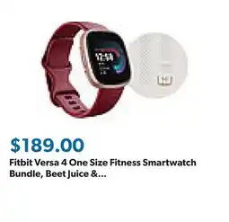 Sam's Club Fitbit Versa 4 One Size Fitness Smartwatch Bundle, Beet Juice & Copper Rose offer