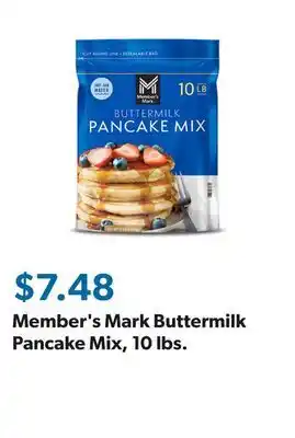 Sam's Club Member's Mark Buttermilk Pancake Mix, 10 lbs offer