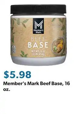 Sam's Club Member's Mark Beef Base, 16 oz offer