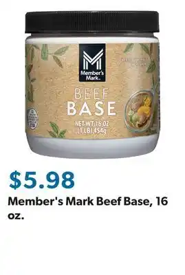 Sam's Club Member's Mark Beef Base, 16 oz offer