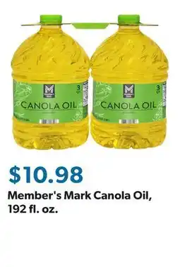 Sam's Club Member's Mark Canola Oil, 192 fl. oz offer