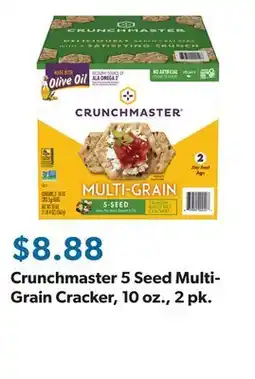 Sam's Club Crunchmaster 5 Seed Multi-Grain Cracker, 10 oz., 2 pk offer