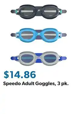 Sam's Club Speedo Adult Goggles, 3 pk offer