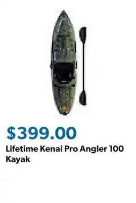 Sam's Club Lifetime Kenai Pro Angler 100 Kayak offer