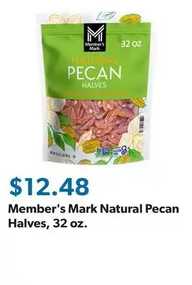 Sam's Club Member's Mark Natural Pecan Halves, 32 oz offer