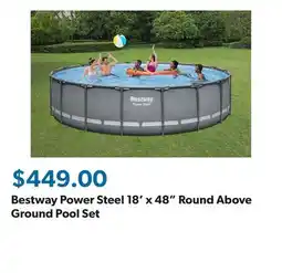 Sam's Club Bestway Power Steel 18' x 48 Round Above Ground Pool Set offer