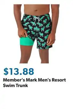 Sam's Club Member's Mark Men's Resort Swim Trunk offer