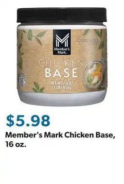 Sam's Club Member's Mark Chicken Base, 16 oz offer