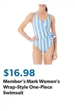 Sam's Club Member's Mark Women's Wrap-Style One-Piece Swimsuit offer