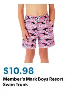 Sam's Club Member's Mark Boys Resort Swim Trunk offer