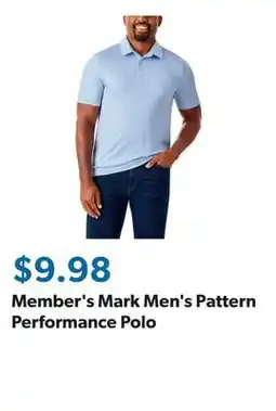 Sam's Club Member's Mark Men's Pattern Performance Polo offer