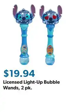 Sam's Club Licensed Light-Up Bubble Wands, 2 pk offer