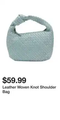 TJ Maxx Leather Woven Knot Shoulder Bag offer