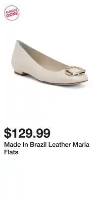 TJ Maxx Made In Brazil Leather Maria Flats offer