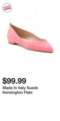 TJ Maxx Made In Italy Suede Kensington Flats offer