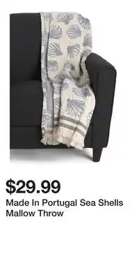 TJ Maxx Made In Portugal Sea Shells Mallow Throw offer