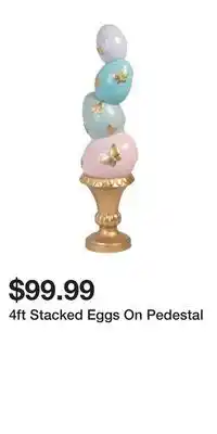 TJ Maxx 4ft Stacked Eggs On Pedestal offer