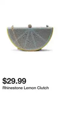 TJ Maxx Rhinestone Lemon Clutch offer