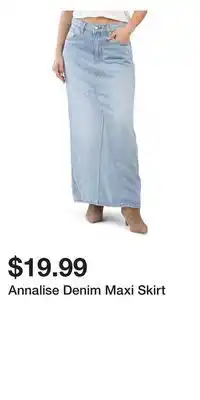 TJ Maxx Annalise Denim Maxi Skirt offer