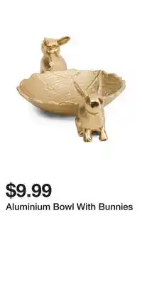 TJ Maxx Aluminium Bowl With Bunnies offer