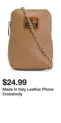 TJ Maxx Made In Italy Leather Phone Crossbody offer