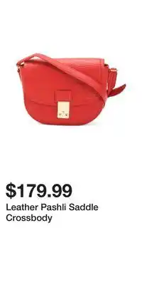 TJ Maxx Leather Pashli Saddle Crossbody offer