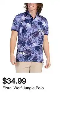 TJ Maxx Floral Wolf Jungle Polo offer