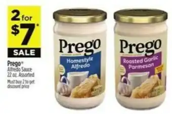 Dollar General Prego Alfredo Sauce offer