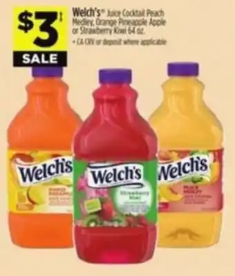 Dollar General Welch's Juice Cocktail Peach Medley offer